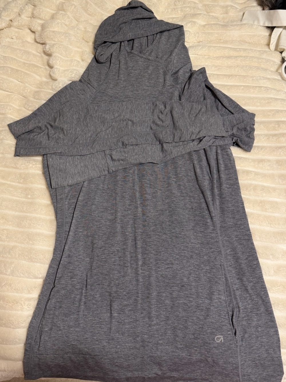 GAP Heather Gray Hooded Tunic Top